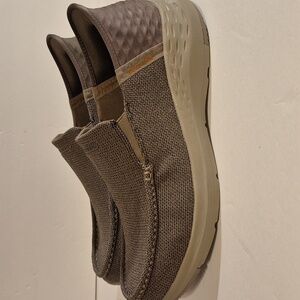 Skechers Parson Ralven Hands-Free Slip-On Memory Foam Loafer Taupe Brown Size 13